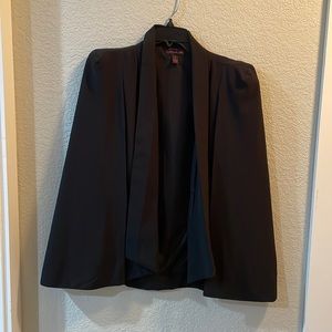 Material Girl Blazer Cape Medium Black